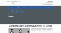 Desktop Screenshot of huon-sarfati-avocats.fr